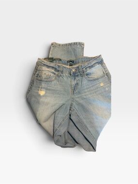 Wild Fable Light Blue Women's Distressed Straight-Leg Jeans size 2